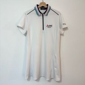 NWOT Ralph Lauren RLX Women’s Stretch Piqué Quarter-Zip Polo Dress
